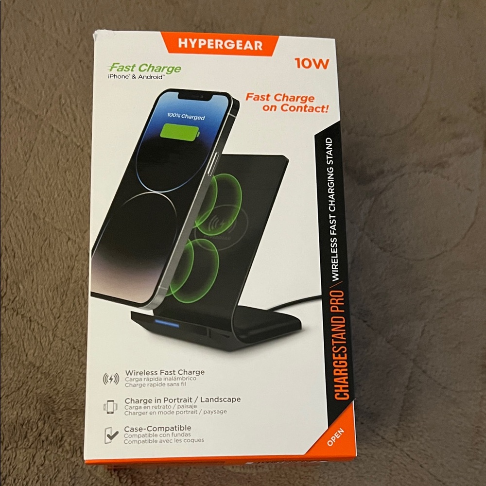 Wireless Fast Charging Stand - Black Retail $60+tax
